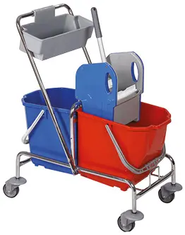 UV 2/25 - úklidový vozík, dvojitý, 2x25 l